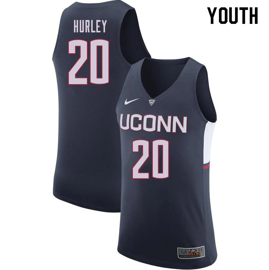 Youth #20 Andrew Hurley Uconn Huskies College Basketball Jerseys Sale-Navy